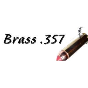 357 Magnum Bullet Necklace in Brass
