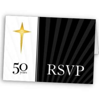 Customizable 50 Year Church Anniversary Custom Invites  