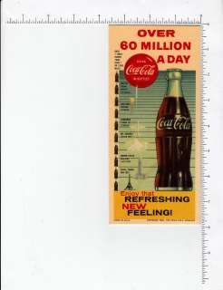 3538 Coca Cola 1960 advertising blotter Coke soft drink soda  