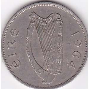  1964 Ireland 2s6d (Half Crown) Coin   Horse Everything 