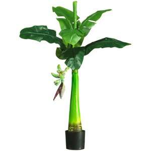 Banana Tree Silk 3 ft.Tropical Floral Plant by Nearly Natural NEW 