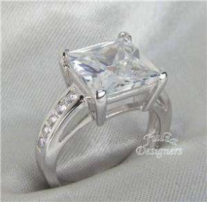 5ct Princess Cut Engagement Anniversary Ring, Size 7  