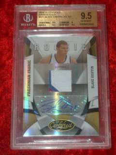   GRIFFIN CERTIFIED MIRROR GOLD 3 COLOR JERSEY RC BGS 9.5 AUTO 10 /25