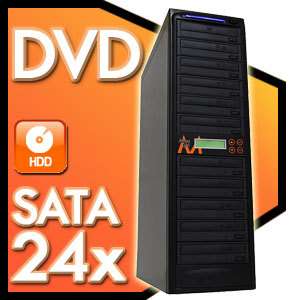 10 Burner 24X CD DVD Duplicator+500GB Multi Disc Drive Copy Device 