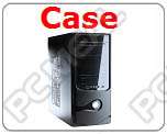 atx midi tower case black 500w psu with 12cm fan