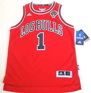 New NBA Adidas Chicago Bulls Derrick Rose Latin Nights Stitched Youth 
