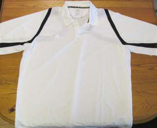 NEW Adidas Climalite Golf Mens Polo Shirt 2XL $60 White  