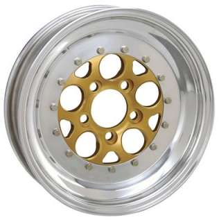 Weld Racing Magnum Import Drag Gold Anodized Wheel 15x8 5x100mm BC 