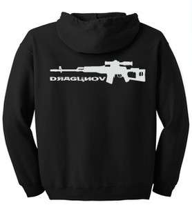 AK47 ak 47 Dragunov Gun Logo sWEATShirt Rifle Sniper HOODIE HOODED 