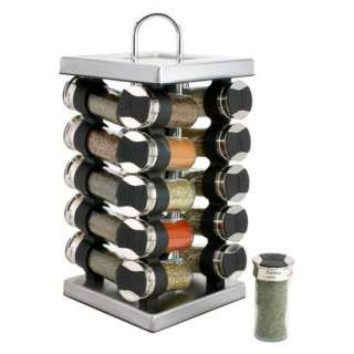 Old Thompson Revolving Stainless 20 Jar Spice Rack product details 