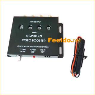 Car 4CH Video Signal Booster Amplifier for DVD/LCD/TV  