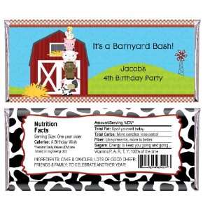   Animals   Personalized Candy Bar Wrapper Birthday Party Favors: Toys