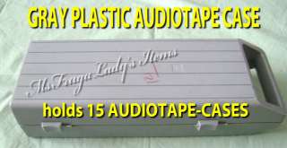 PLASTIC MEDIA CASE 8 TRACK VHS AUDIO Cassette TAPE Rack  