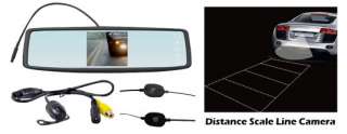   Rearview Mirror Wireless Backup Camera 4.3 Touch Screen, Mount Camera