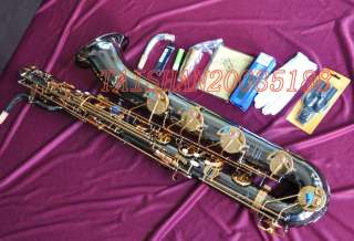 Prof Black Nickel plate Eb Baritone Sax Saxophone High F# Low A  