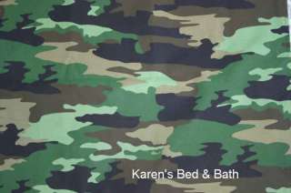 Camouflage Boys Army Camo Curtain Valance NEW  