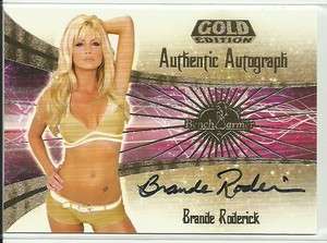 Benchwarmer 2007 Gold Edition Brande Roderick Auto Autograph HOT 