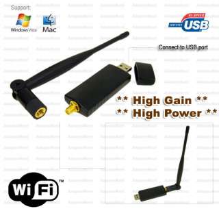 802.11b/g Hi Gain Wireless LAN USB adapter with Antenna