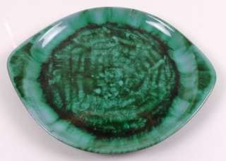   Vintage Marked Green Glaze BLUE MOUNTAIN POTTERY Plate or CHARGER