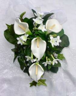 PEW BOWS WEDDING Flowers CALLA LILIES Stephanotis NEW  
