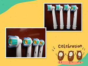 PCS * FOR ORAL B BRAUN TOOTHBRUSH HEADS REPLACEMENT 3D WHITE PRO 
