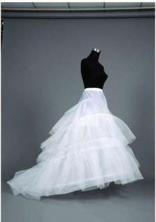 Beautiful/nice wedding Train  crinoline/petticoat skirt slip  