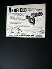 Redfield Micrometer Receiver Rifle Sight 1953 print Ad