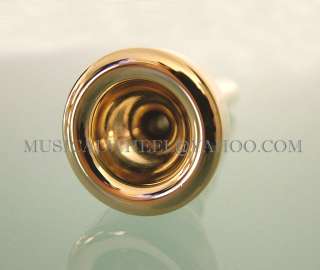 Trumpet Mouthpiece # 5C  Gold Plated   Brand New  