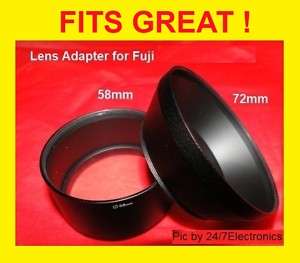 CAMERA LENS ADAPTER for FUJI S1600 S1800 S1880 FinePix  