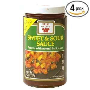 Weichuan Sweet & Sour Sauce, 8 Ounce Jars (Pack of 4)  