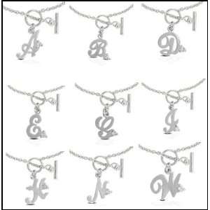  Bling Jewelry Sterling Silver Alphabet Script Letter K 