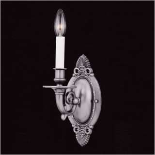 Crystorama Traditional Wall Sconce Candle Wall Sconce in Antique 