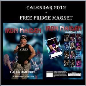  IRON MAIDEN CALENDAR 2012 + FREE IRON MAIDEN FRIDGE MAGNET 