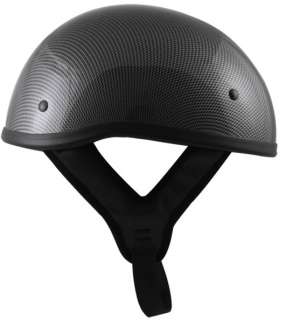 Skull Cap DOT Motorcycle Helmet Carbon Fiber Design ~XL  