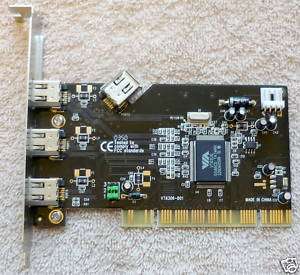 Apollo PCI 4 Port 1394a Firewire Card SD FW6306 3I  