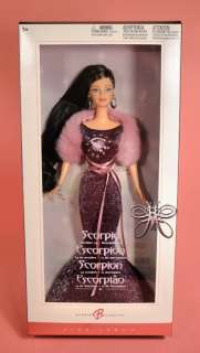 NRFB Barbie doll Zodiac Scorpio 2004 Brunette  