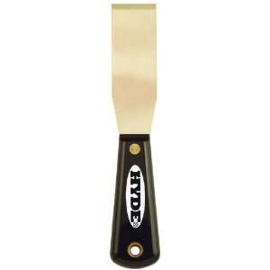  Hyde Tools 02215 Brass Stiff Chisel Putty Knife, Black and 