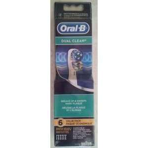  Braun Oral B Dual Clean Value Pack (6ct) Replacement Brush 