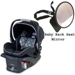    Britax   B Safe Infant Car Seat in Black w Back Seat Mirror: Baby