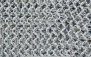 Chain Mail Coif Medieval Knight Armor 8mm Butted Rings  