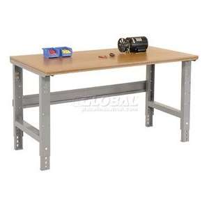  60 X 30 Shop Top Square Edge Work Bench  Adjustable Height 