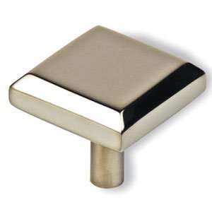   12726 26 Polished Chrome Cabinet Hardware 1 1/2 Square Cabinet Knob