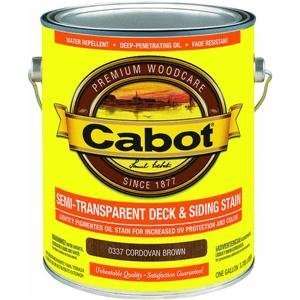  Cabot 1 Gallon Semi Transparent Stain Cordovan Brown 140 