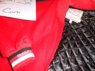 NEW RARE Mitchell & Ness Chicago Bulls Red Wool Jacket Varsity 48 XL 