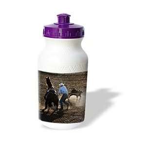   competes at rodeo calf roping event   Water Bottles