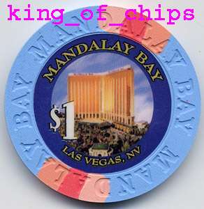 Casino Chips $1 Mandalay Bay Las Vegas Poker Chip  