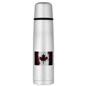   Large Thermos Bottle Canadian Canada Flag Painting HD: Everything Else