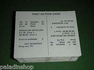Vintage Statis Pro Baseball Game PARTS ONLY   FAC Cards (99)  