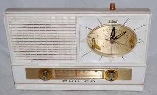 Vintage Philco Model K783 124 Tube Clock Radio  