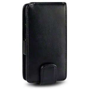   LEATHER FLIP CASE   BLACK, WITH QUBITS BRANDED MICROFIBER CLEANING